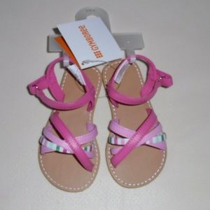 Gymboree Girls Pink Mint Sandals Size 5 NEW